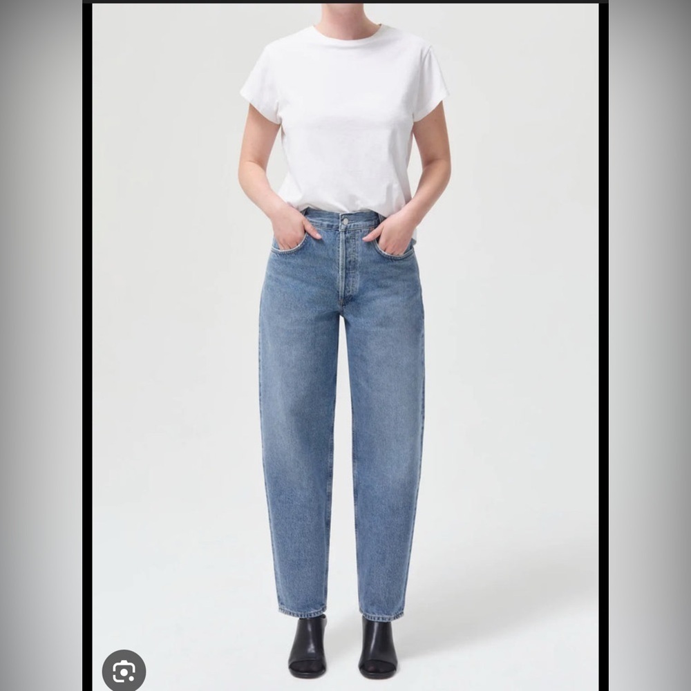 AGOLDE TAPERED BAGGY HIGH RISE JEANS